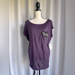 Forever 21 Purple Embellished Top